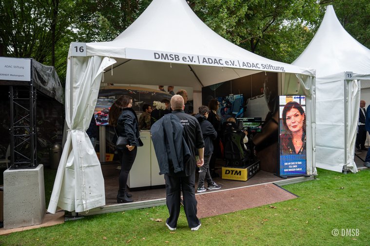 Partnerstand DMSB, ADAC und ADAC Stiftung am Bürgerfest des Bundespräsidenten 2024