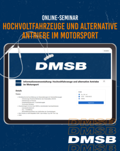 Online-Seminar zu Hochvoltfahrzeugen und alternativen Antrieben im Motorsport