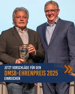 Jetzt Vorschläge für den DMSB-Ehrenpreis 2025 einreichen