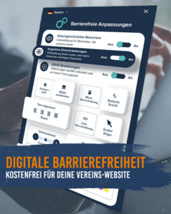 Digitale Barrierefreiheit kostenfrei für deine Vereins-Website