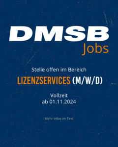 DMSB Jobs: Stelle im Bereich Lizenzservices