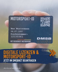 Digitale Lizenzen & Motorsport-ID jetzt im DMSBnet beantragen