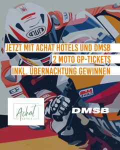 Jetzt mit ACHAT Hotels und DMSB 2 Moto GP-Tickets inkl. Übernachtung gewinnen