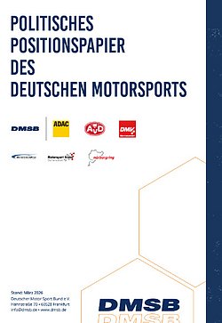 Deckblatt des Politisches Positionspapier des deutschen Motorsports