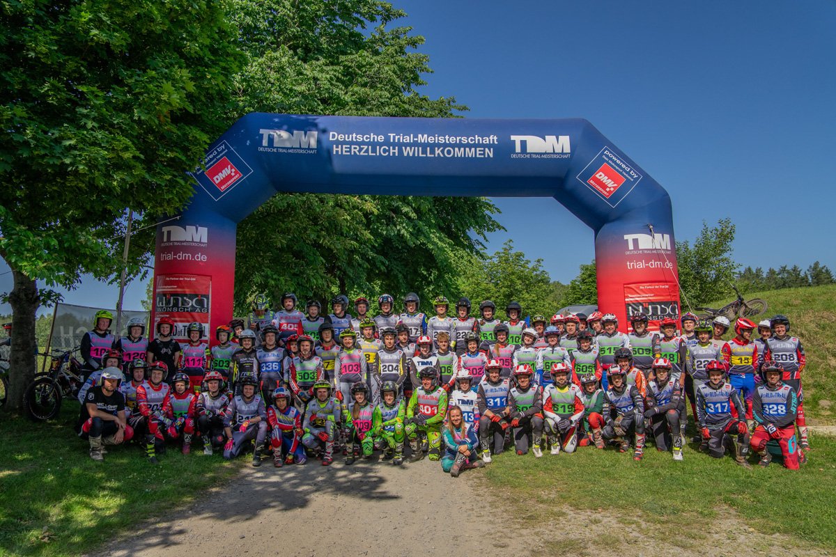 Deutsche Trial-Meisterschaft Thalheim 2025, Gruppenfoto