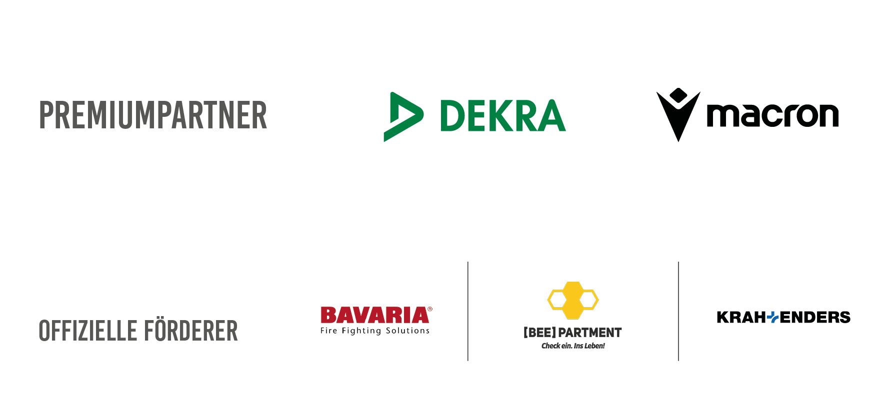 Premiumpartner und Offizielle Förderer des DMSB
