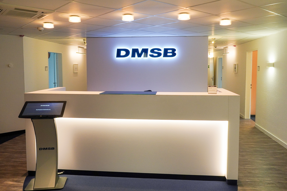 Empfangscounter der DMSB Geschäftsstelle Frankfurt