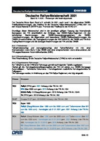 Zulassungsliste Zulassungsliste